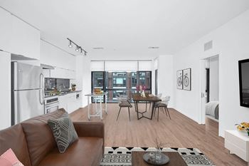 a kitchen and dining area at The Shay, Washington, District of Columbia